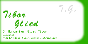 tibor glied business card